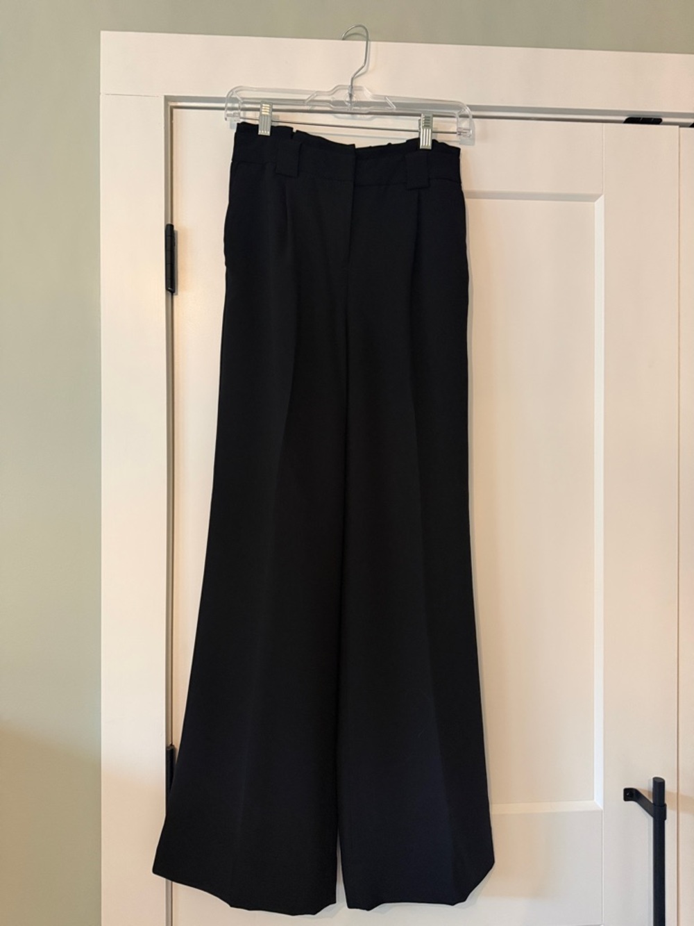 Express Wide-Leg high rise Black Dress Pants